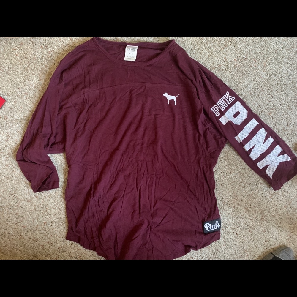 3/4 sleeve Pink T-shirt